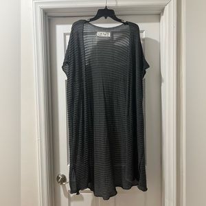 Charcoal gray M. Rena maxi duster